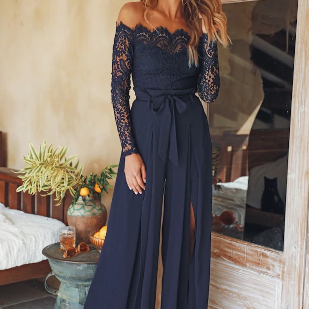 Hello Molly navy jumpsuit size S